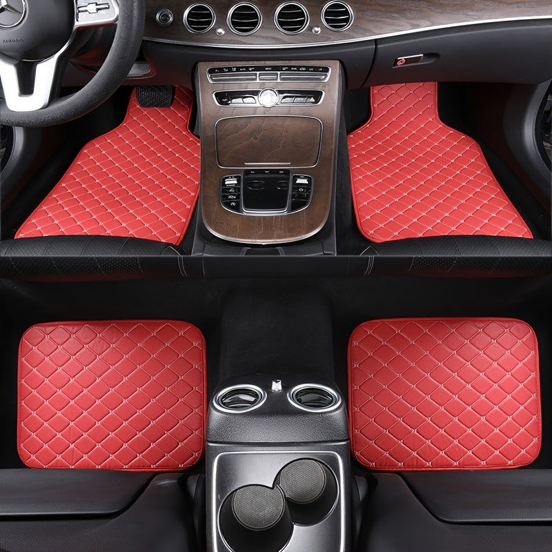 Universal Car Floor Mats Set Quilted Non-Slip Durable Waterproof