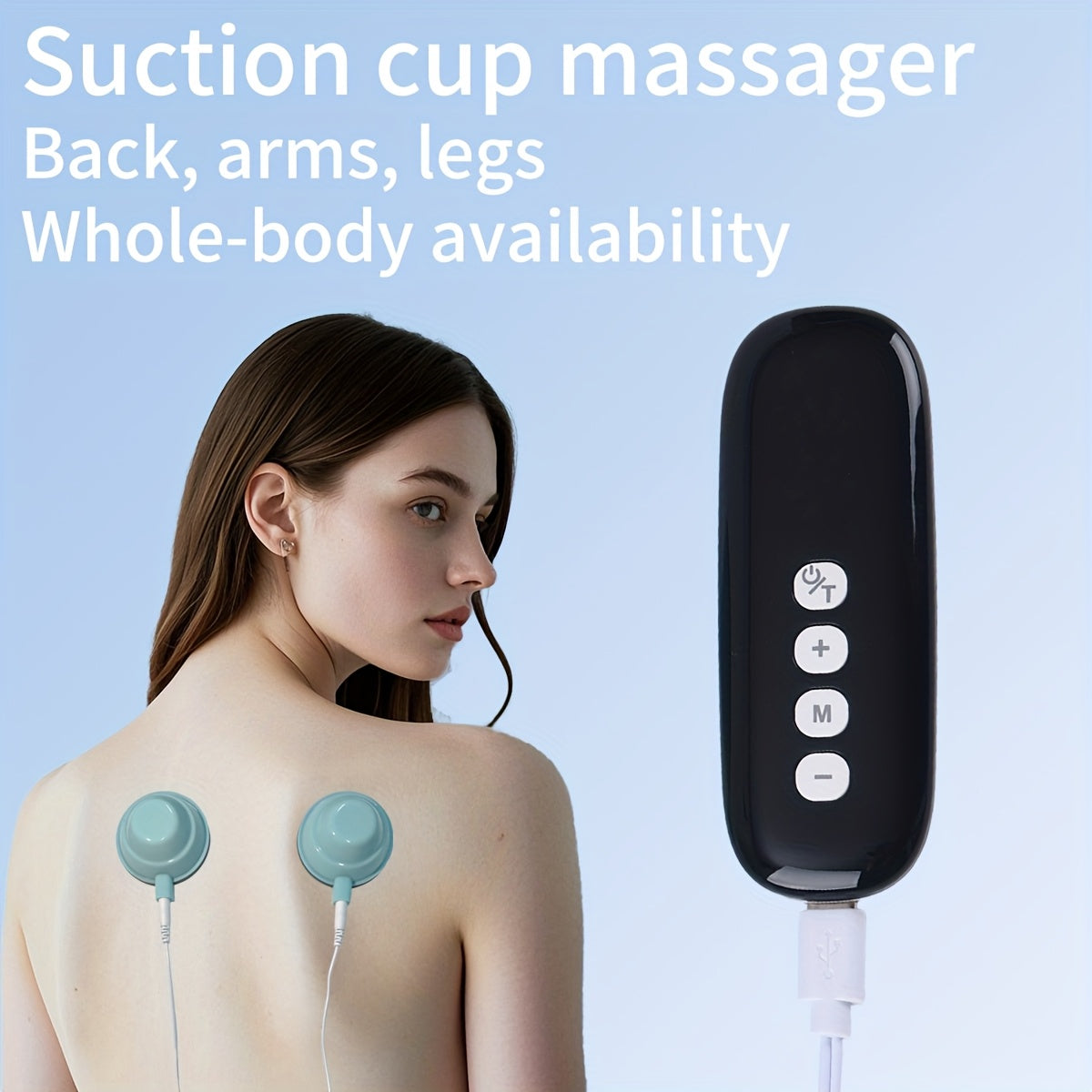 10-rejim, 39-intensivlikka ega ikki stakanli so'rish kubogi massajeri orqa, qo'l, oyoqlar uchun. Qayta zaryadlanadigan batareya va USB zaryadlash imkoniyatiga ega. Moslashuvchan intensivlikka ega ergonomik dizayn.