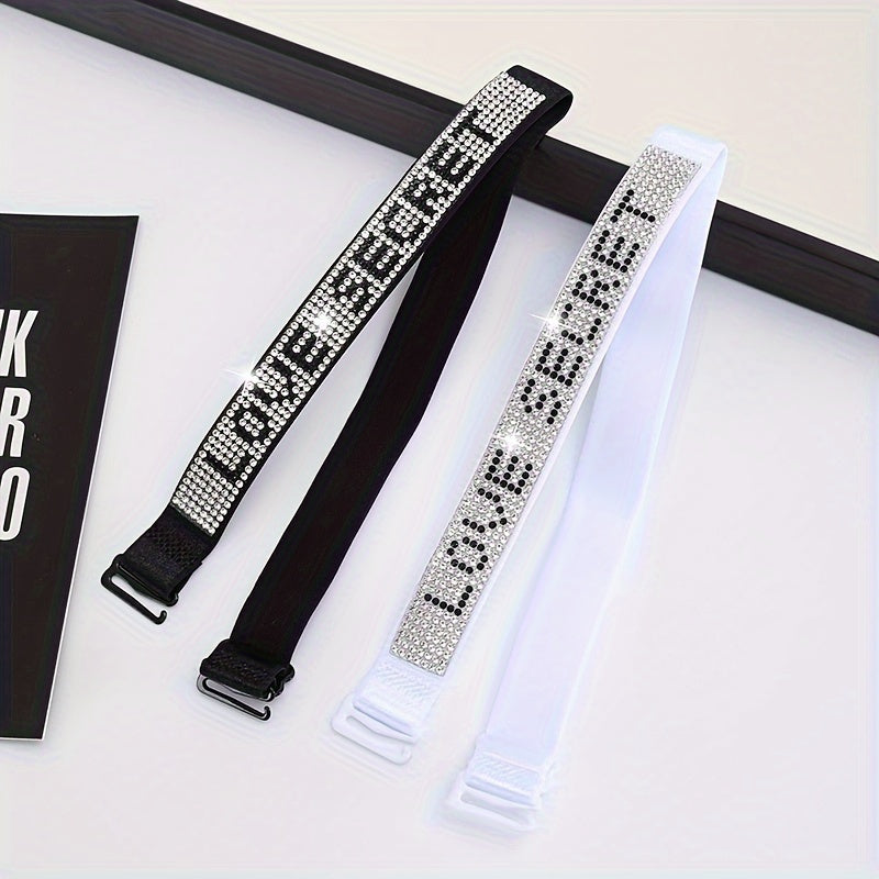 Correas de sujetador con pedrería ajustables para mujer, accesorios de lencería invisibles