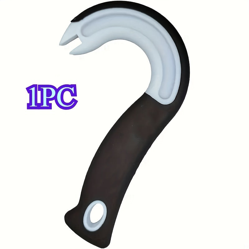 Can Opener Manual Ring Pull Non-Slip Rubber Handle Aluminum Kitchen Tool