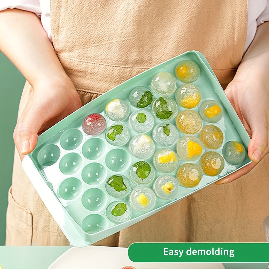 Plastik muzlik shakli 33 ta muz to'pi uchun sovuq ichimliklar uchun uy bar