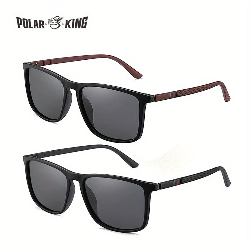 Unisex Retro Classic Square Polarized Sunglasses for Men Women Casual Outdoor Sports Travel