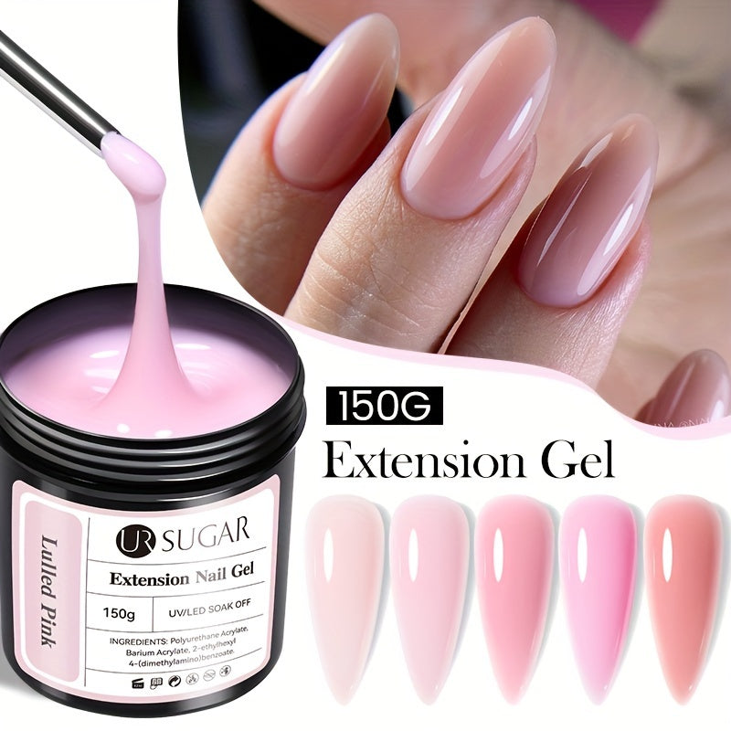 Pinkish-White Nail Extension Gel 150g Fast-Dry UV/LED Soak Off High-Quality