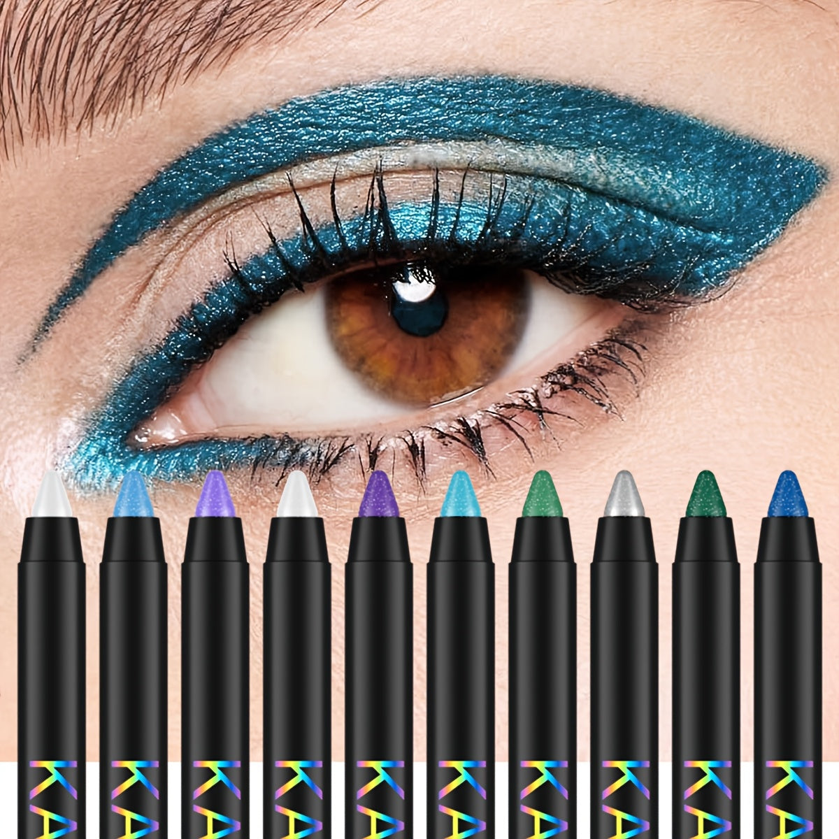 Women's Waterproof Liquid Eyeliner with Sparkle Effect
