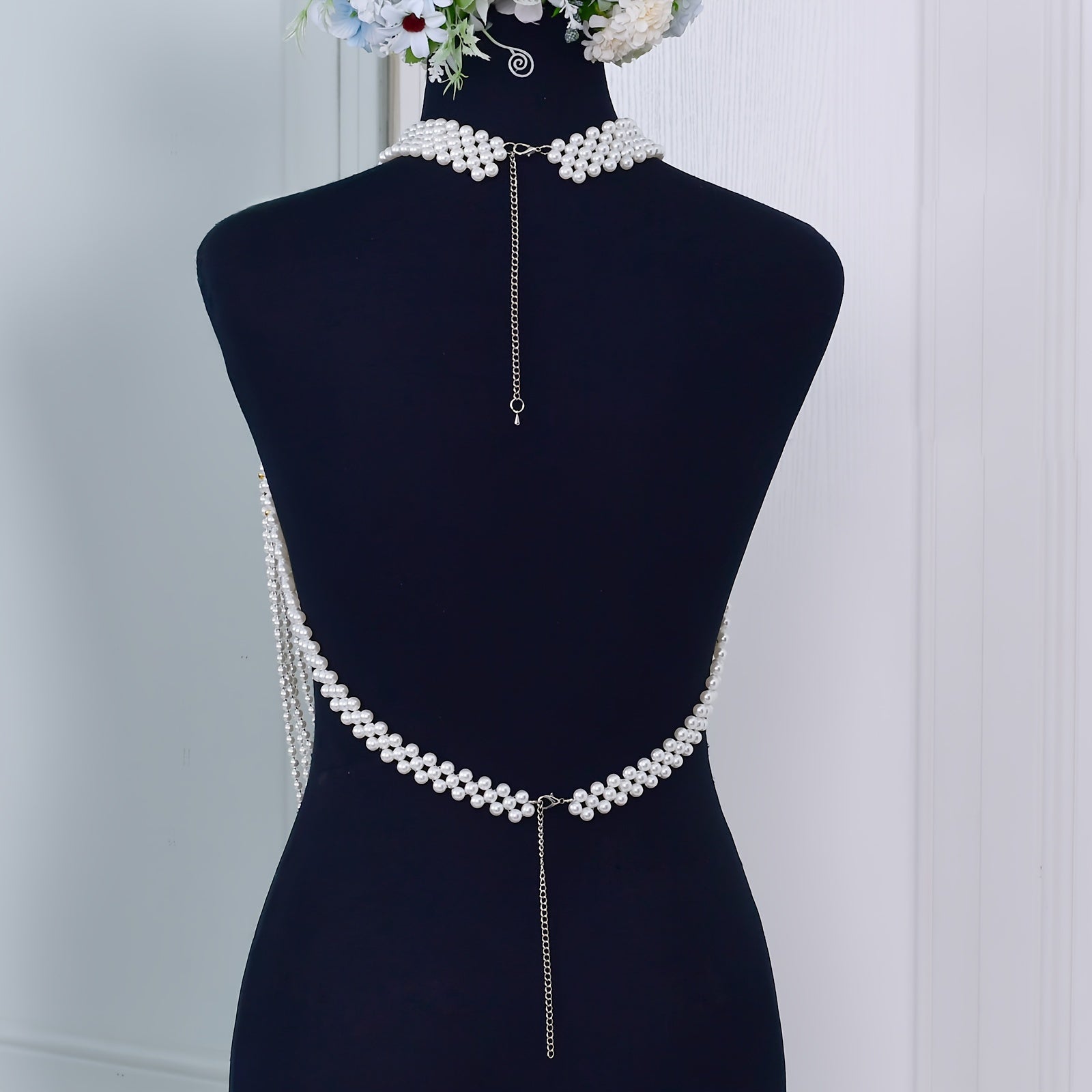 Faux Pearl Shawl for Women Wedding Formal Bridal Accessories