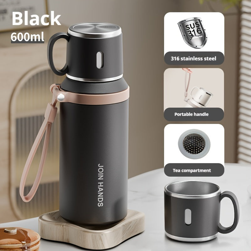 Stainless Steel Water Bottle with Tea Infuser Leak-Proof Vacuum Insulated Reusable