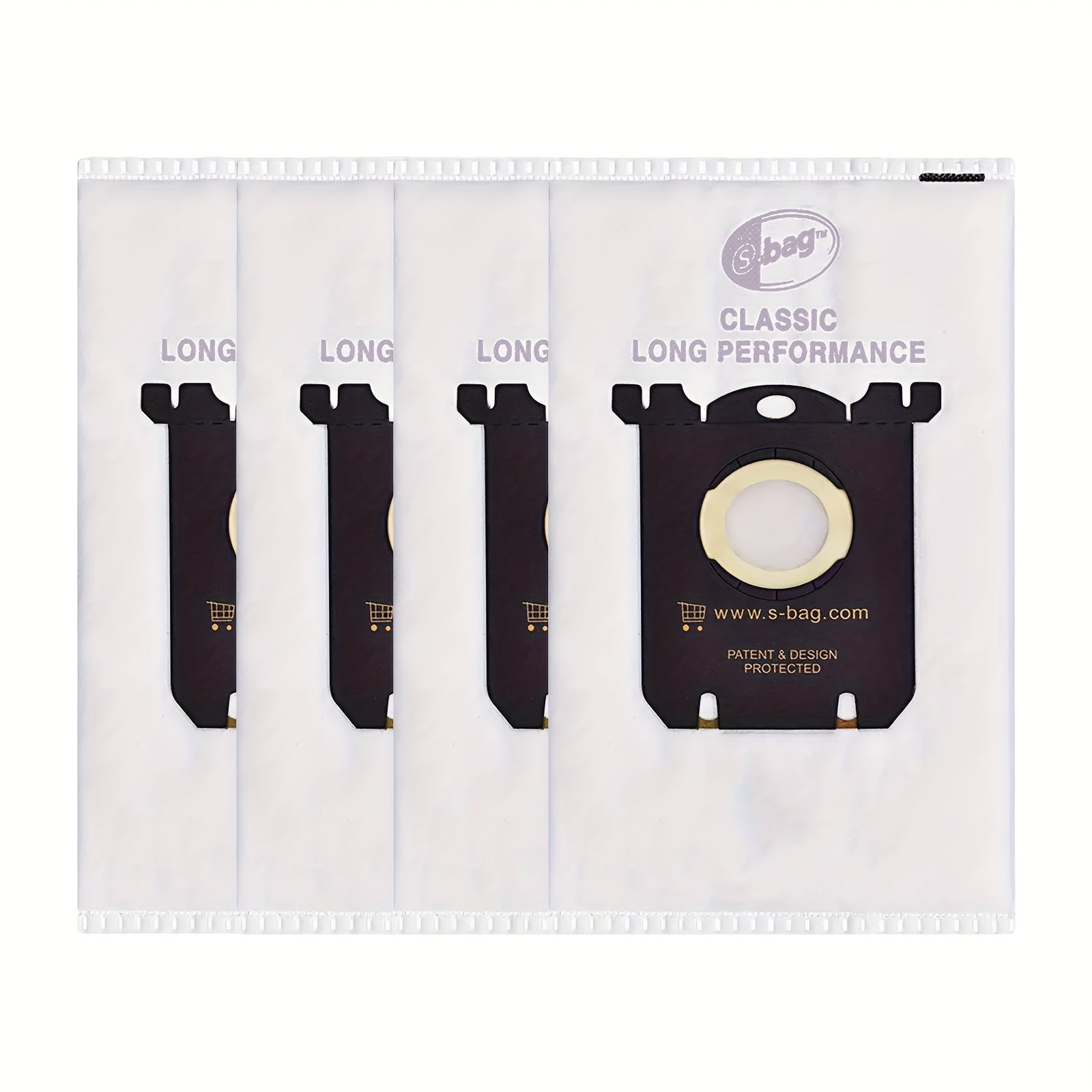 Pack of 2-12 Durable Plastic Vacuum Bags for Electrolux Classic S Models