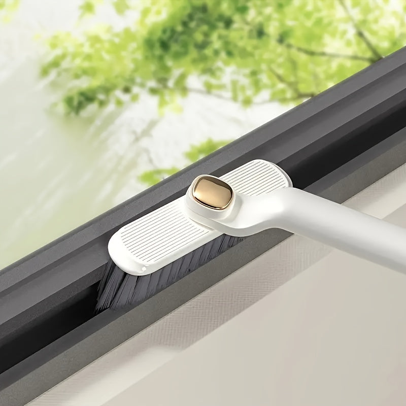 360-Degree Rotating Cleaning Brush Set with Clip and Scraper for Bathroom Kitchen