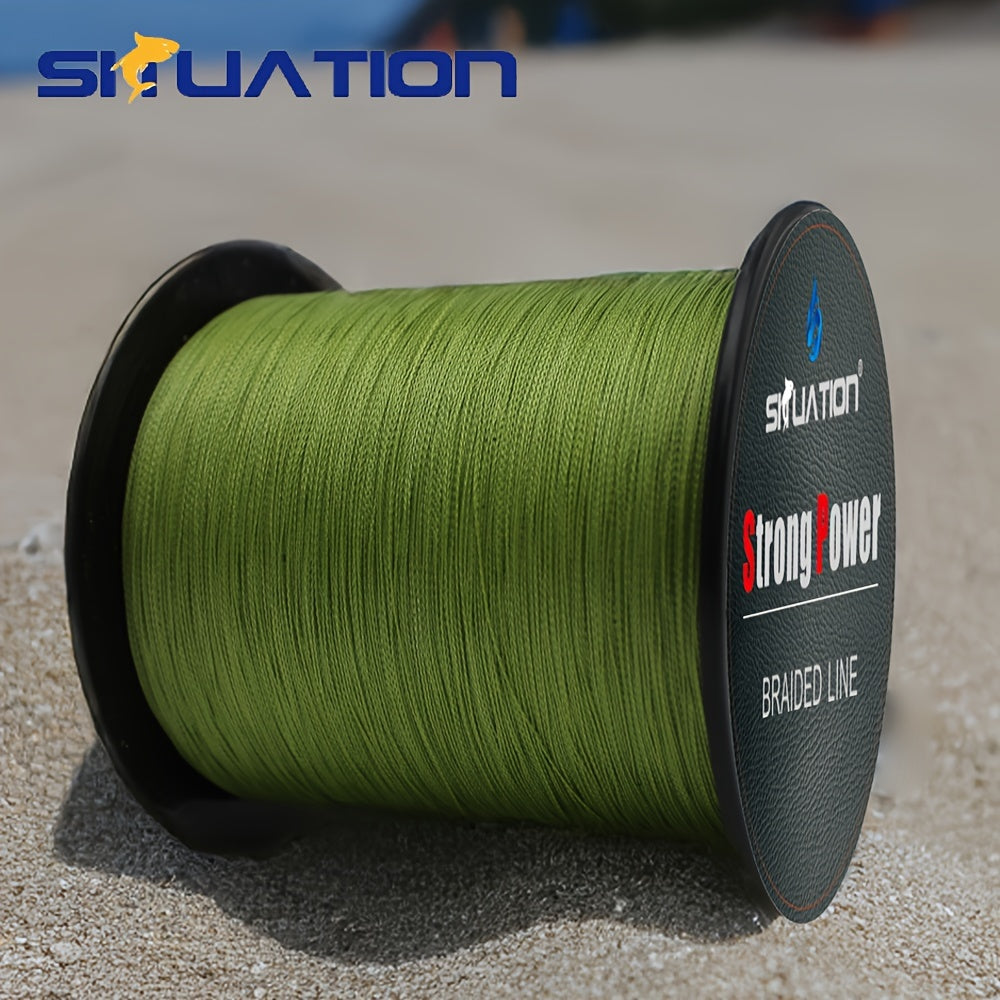 Ultra-Durable 499.87m PE Braided Fishing Line 4-Strand Anti-Abrasion Long Cast