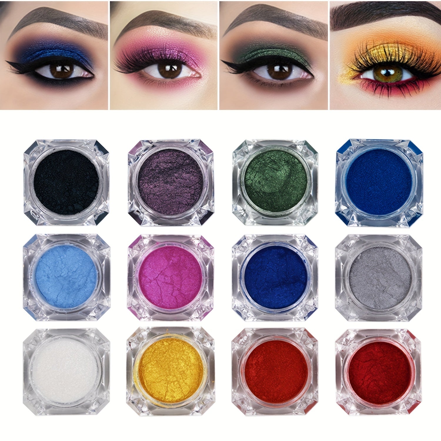 Pearlescent Loose Eyeshadow Powder For Women Glitter Makeup Color Brightening