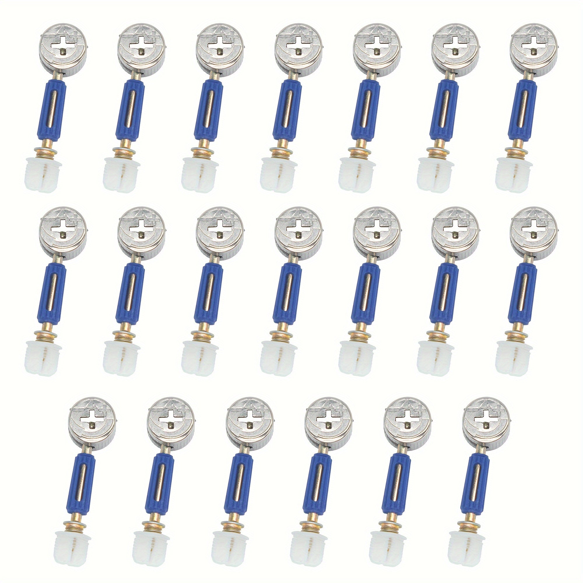 100-Piece Furniture Cam Lock Fastener Kit Carbon Steel Screw Nut Bolt Set for IKEA Hardware