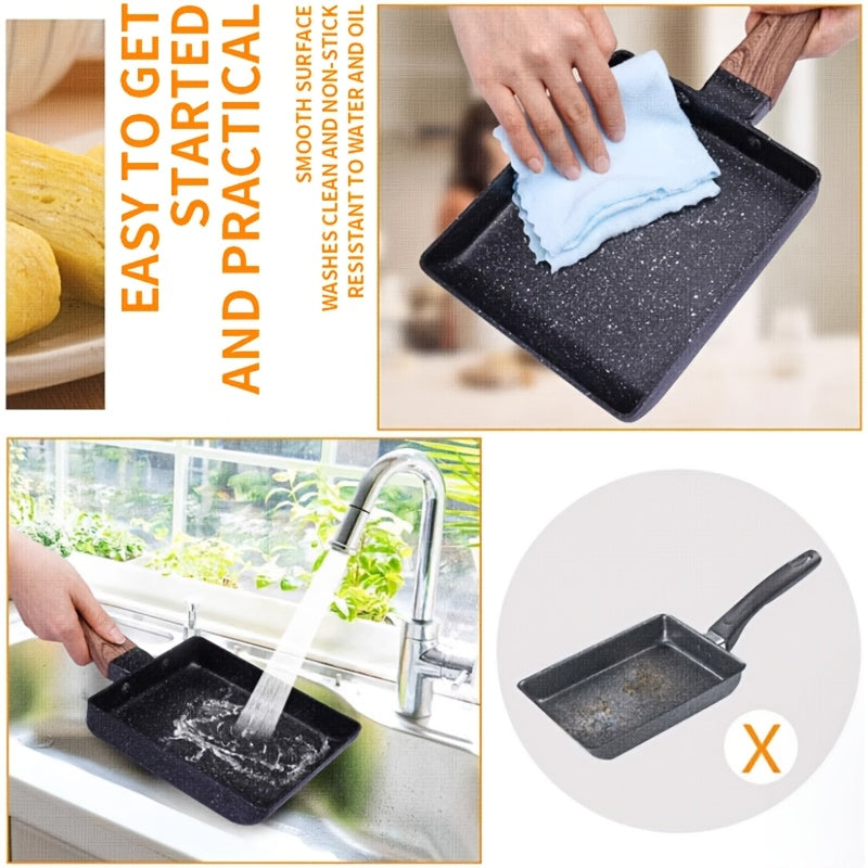 Toʻgʻri burchakli yopilmaydigan qattiq temir skilet tuxum, pancake, pastırma va bifshteks uchun 10 dyuym