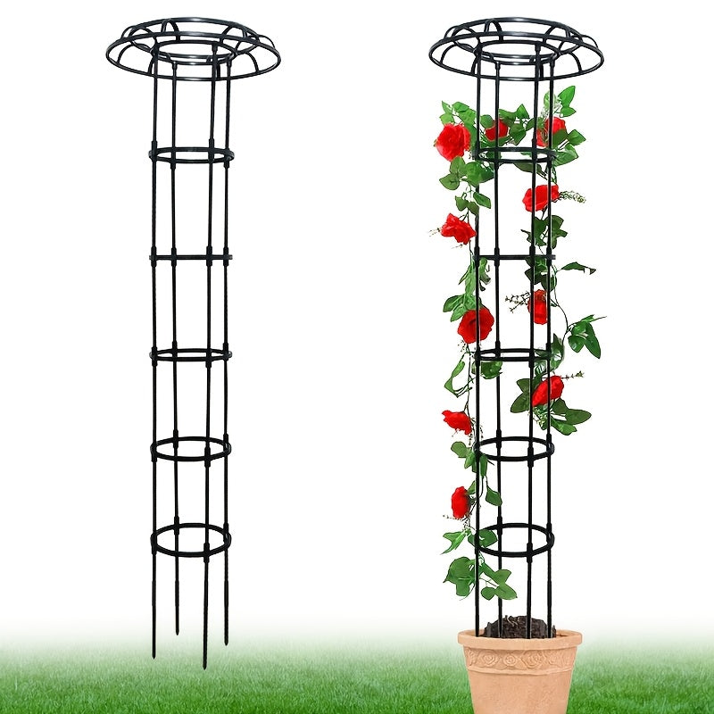 Qora metall qo‘ziqorin gullari tokchasining ko‘tariladigan uzumzorlar uchun bog‘ni qo‘llab-quvvatlash ramkasi