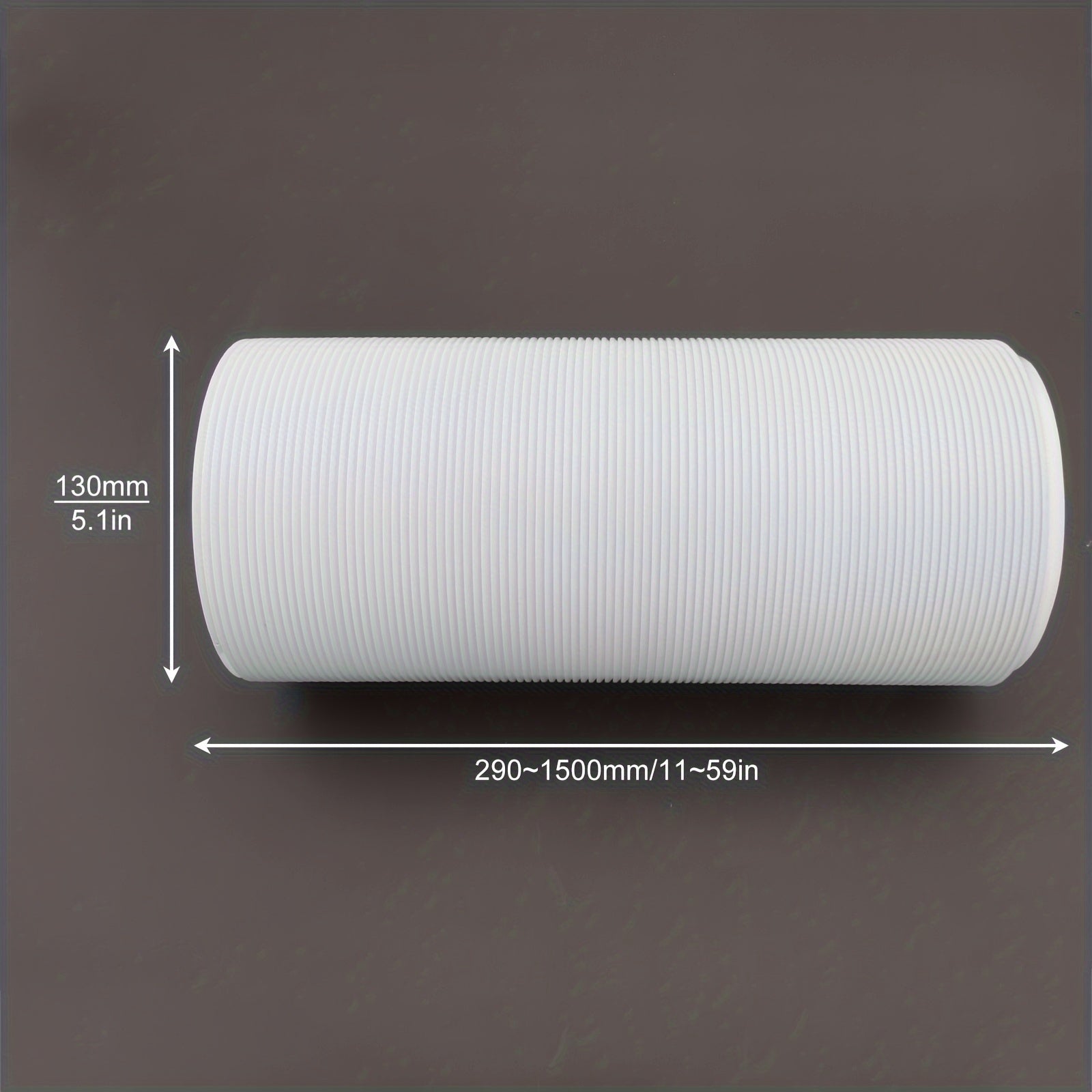 Portable Air Conditioner Exhaust Hose 12.95cm Diameter Leak-Proof Polypropylene