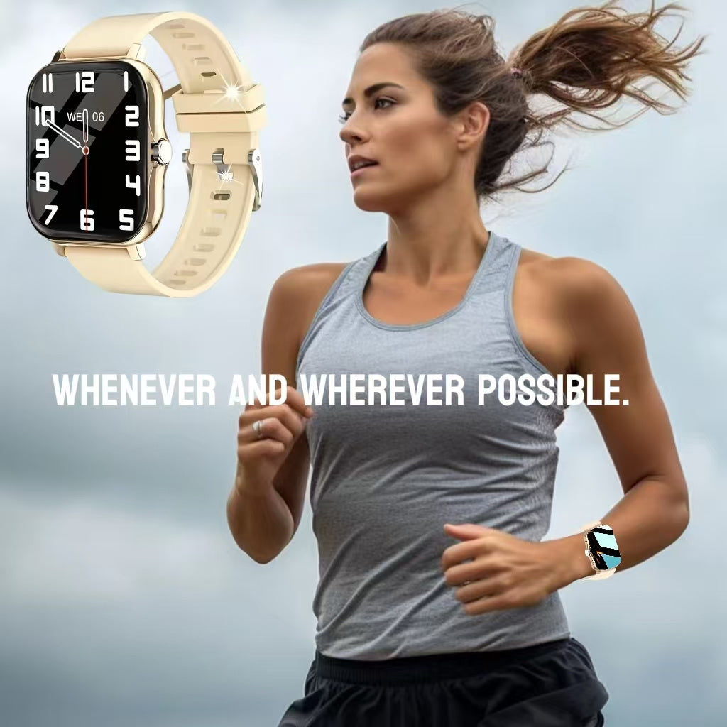 Унисекс смарт-часы с беспроводными звонками, сообщениями, шагомером и фитнес-трекером. Совместимы с iPhone и телефонами на Android. Идеальный подарок на день рождения для мужских друзей.