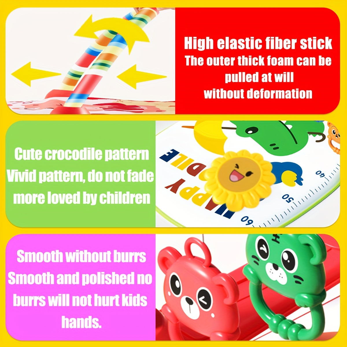 Infant Play Gym with Music and Piano Educational Activity Center for Ages 0-3 Polyester Mixed Color