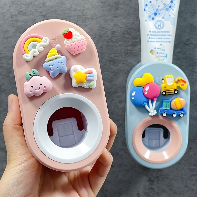 Devorga o'rnatiladigan tish pastasi siqgichi, oson o'rnatish, qiziqarli 3D dizayn, teshik ochmaslik xususiyati va yuviladigan yopishtiruvchi bilan. Hammomni tartibga solish uchun ideal, och ko'k va pushti ranglarda mavjud.