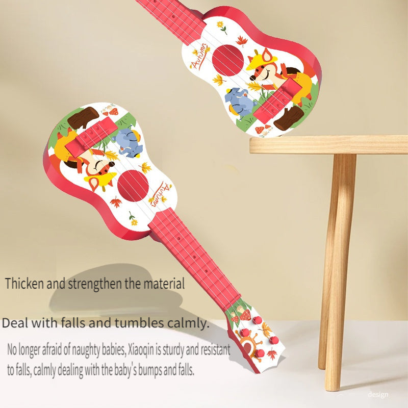 Kids Plastic Ukulele Toy in Red and Blue Musical Instrument for Ages 3+