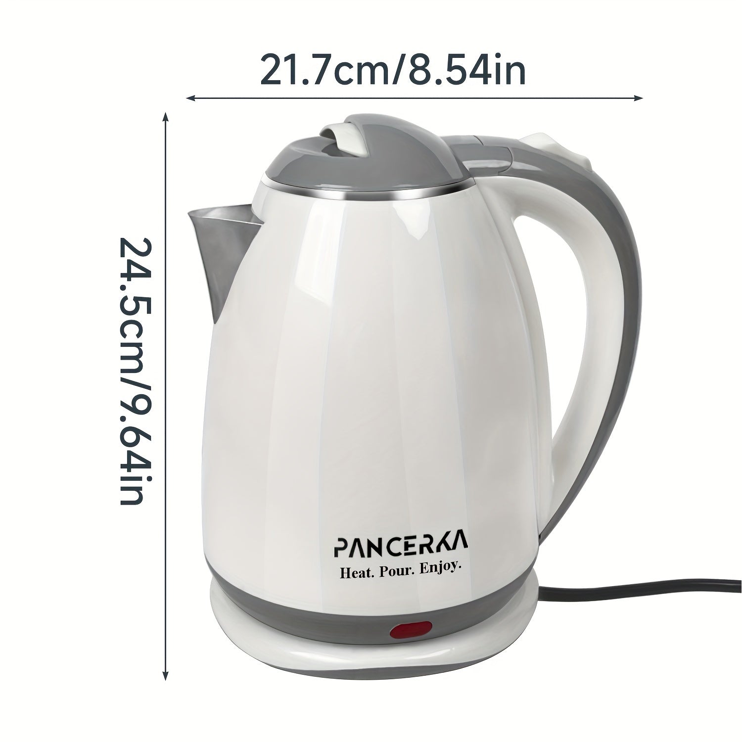 Electric Kettle 1.8L 1500W BPA-Free Rapid Boil Auto Shut-Off Tea Coffee Maker EU Plug
