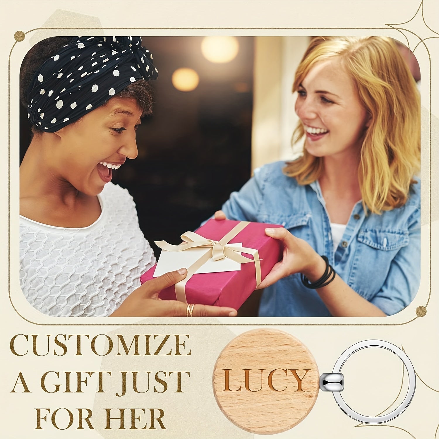 Juego de 20 llaveros redondos de madera para manualidades y decoraciones