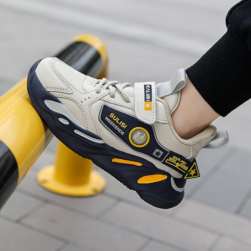 Kids Waterproof Sports Shoes for Boys Autumn Winter EVA Sole Casual Sneakers