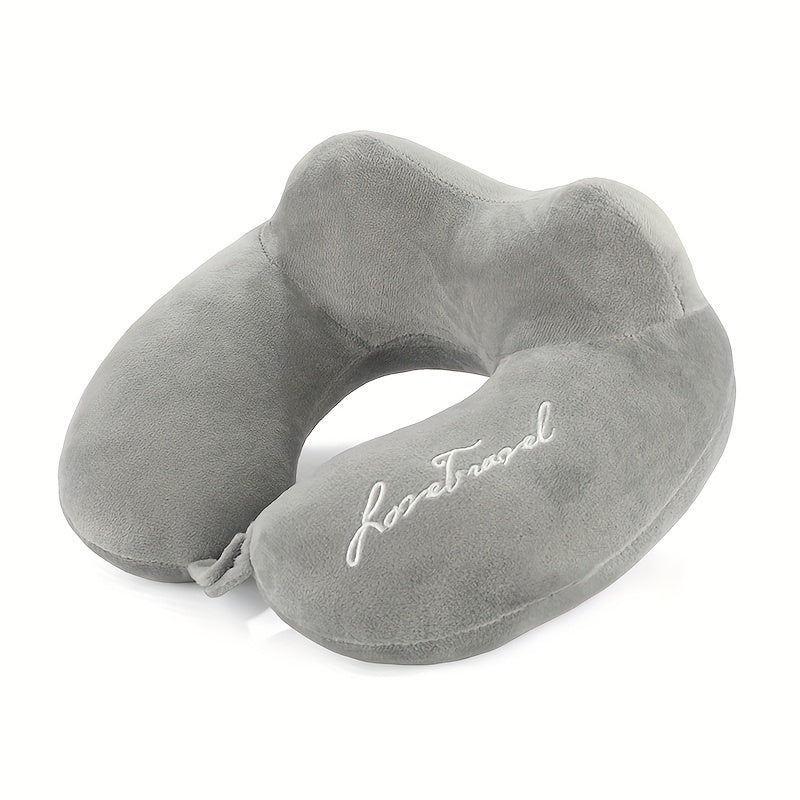 1 штука U-образной подушки для поддержки шеи и шейного отдела позвоночника, подходит для сна в офисе, студентам, путешествующим на самолете или лодке, или во время вождения.