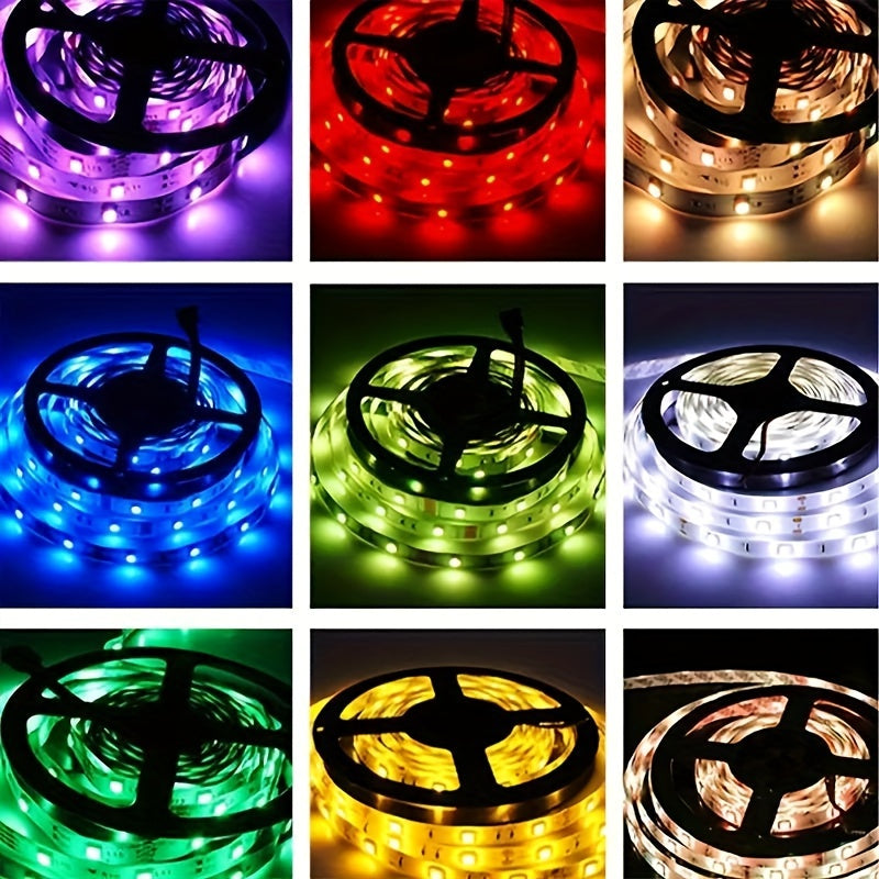 Multicolor RGB LED Strip Light 97.54cm with USB Cable and Mini Controller for Bedroom Party Decoration