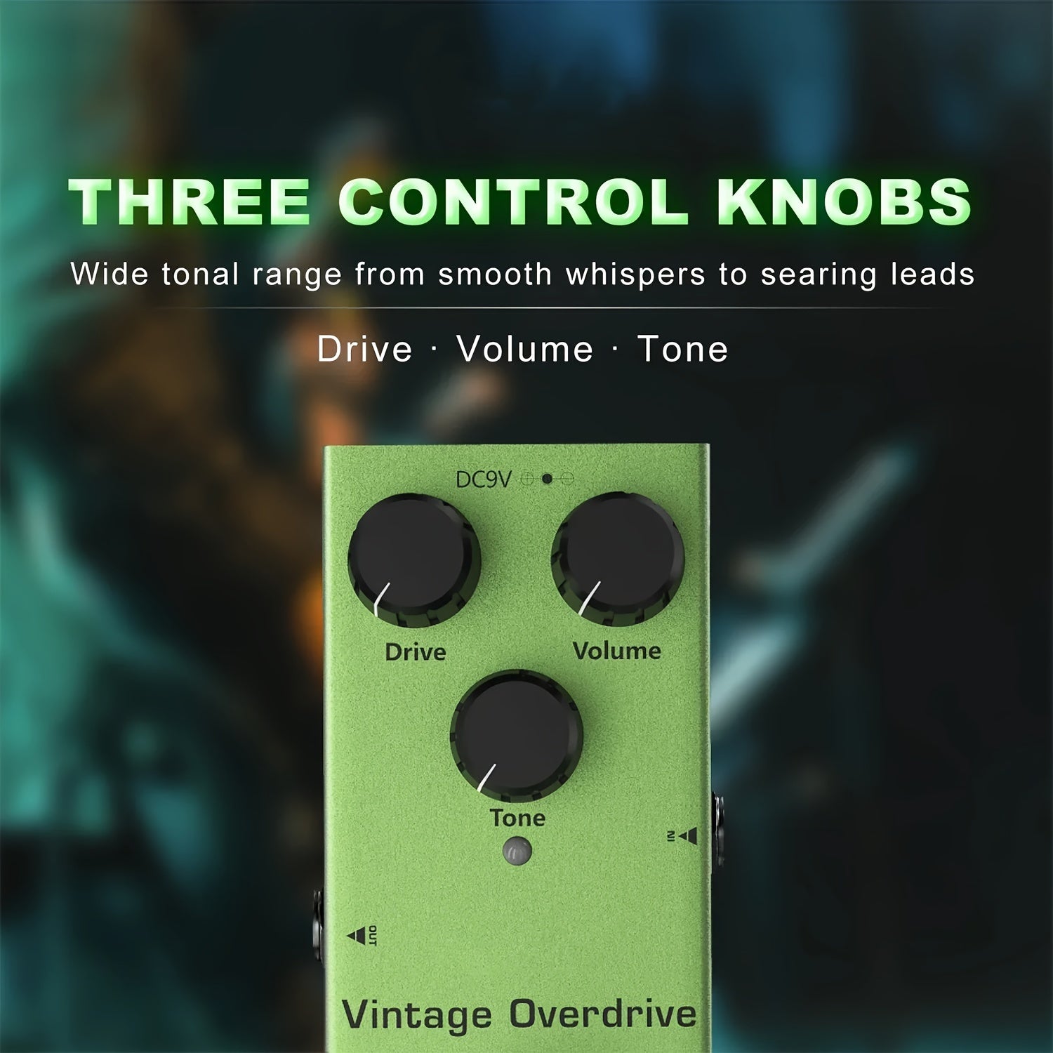 Mini Electric Guitar Pedal Overload Metal Distortion Delay Effects 9V