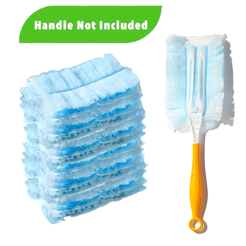 10 ta bir martalik elektrostatik supurgi boshliqlari to'plami, turli yuzalarda chang yig'ish uchun, uy, ofis, avtomobil va oshxona tozalash uchun ideal.