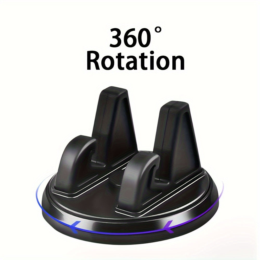 Car Phone Holder ABS Desktop 360 Rotation Anti Slip Car Navigation Mount