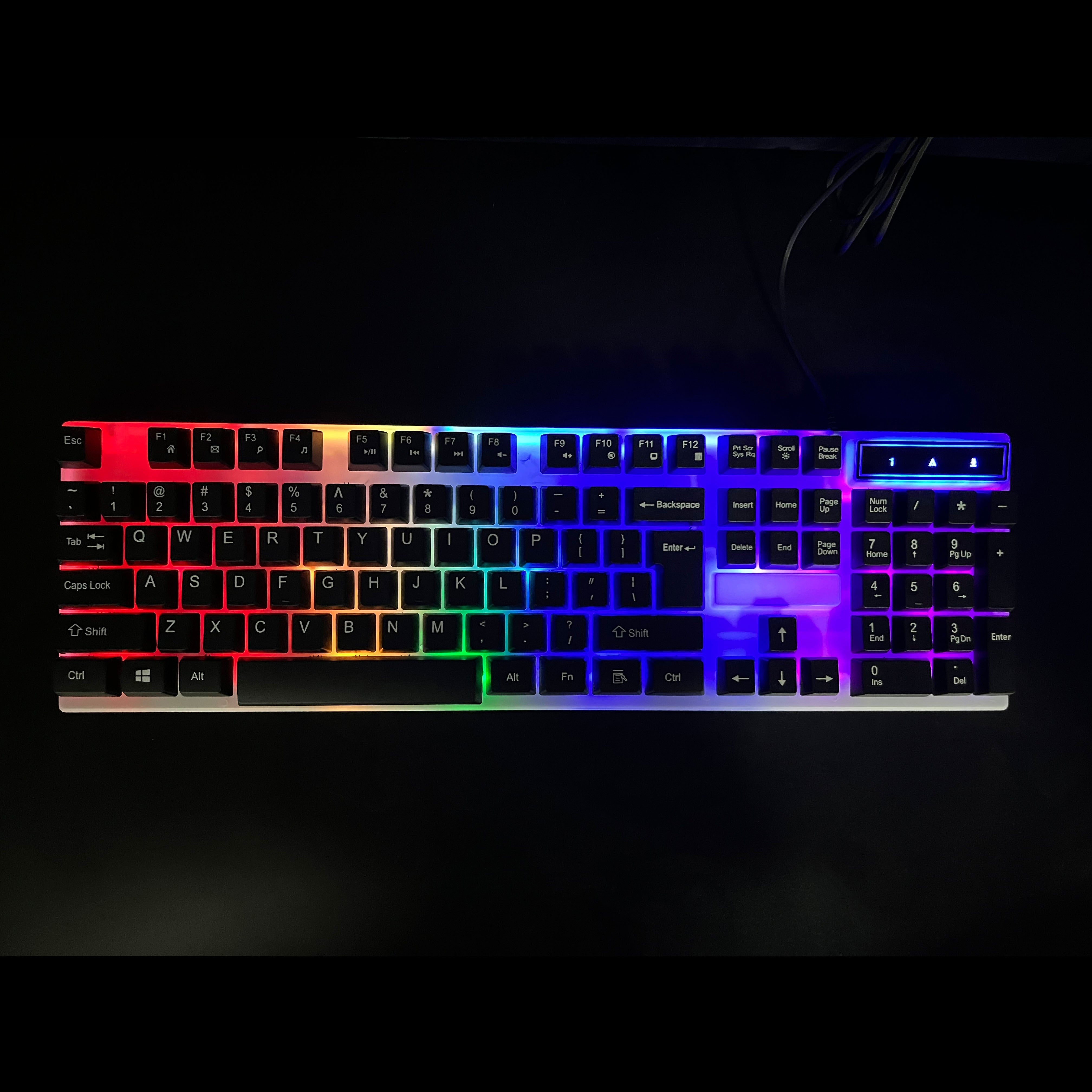 Teclado mecánico para juegos con sensación mecánica luminosa para oficina y juegos