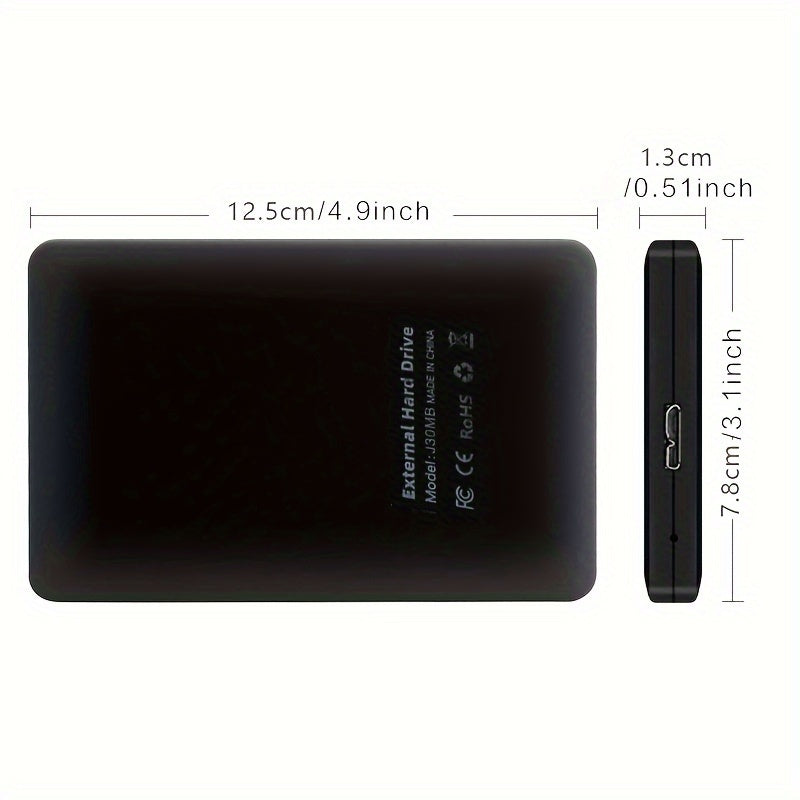 500GB Portable External Hard Drive USB 3.0 Compact Lightweight for PC Laptop