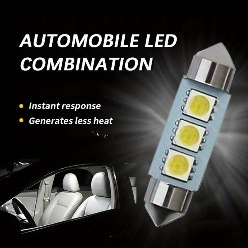 Набор из 42/24/20 шт. LED ламп для автомобиля T10, внутренние двери, багажник, карта, белый