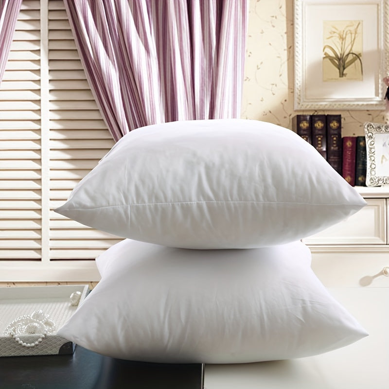 White Pillow Inserts for Christmas Decor, Soft, 16x16 Inches, Pack of 2
