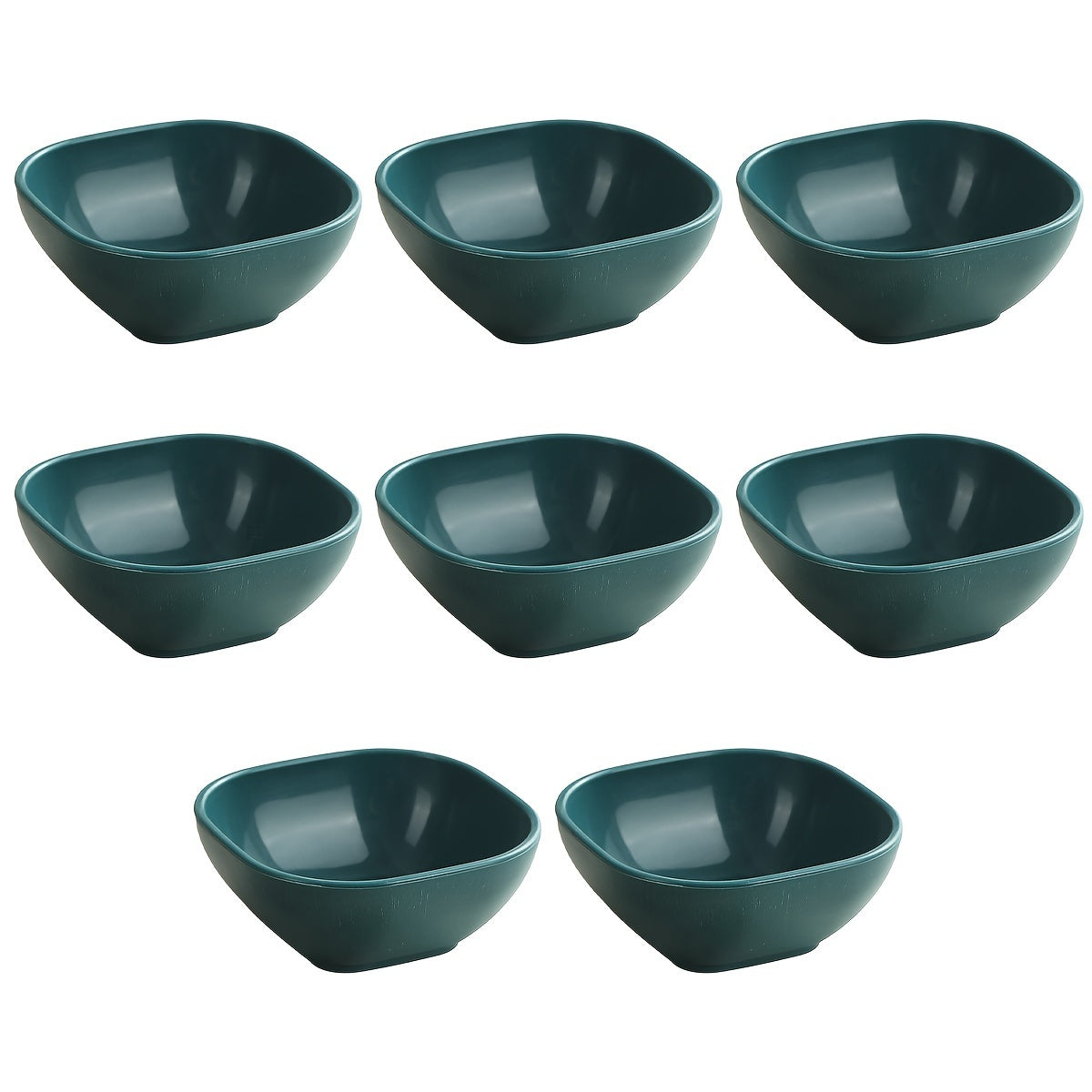 8 to 12 Square Ceramic Sauce Bowls for Korean, Chinese, Middle Eastern Cuisine