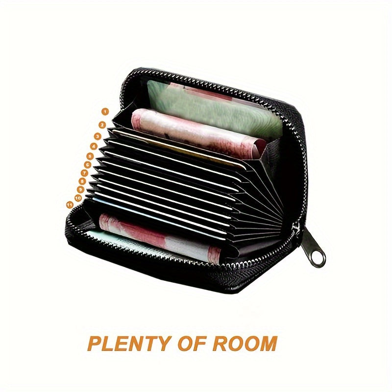 Cartera impermeable con bloqueo RFID para pasaportes, tarjetas y efectivo para hombres y mujeres