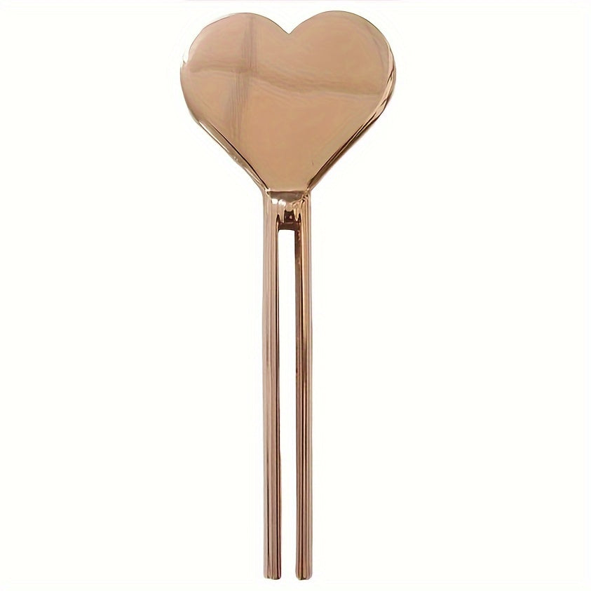 Metal Heart-Shaped Toothpaste Squeezer, Gold Tube Presser, Cosmetic Oil Tube Dispenser