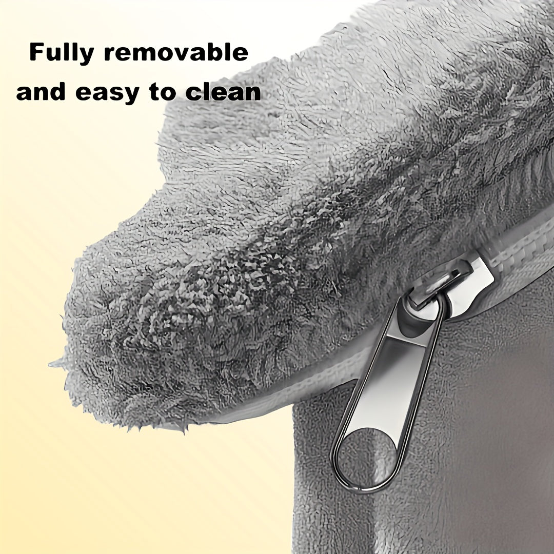 Pet House for Cats and Dogs with Washable Winter Bed Soft Polyester Classic Style