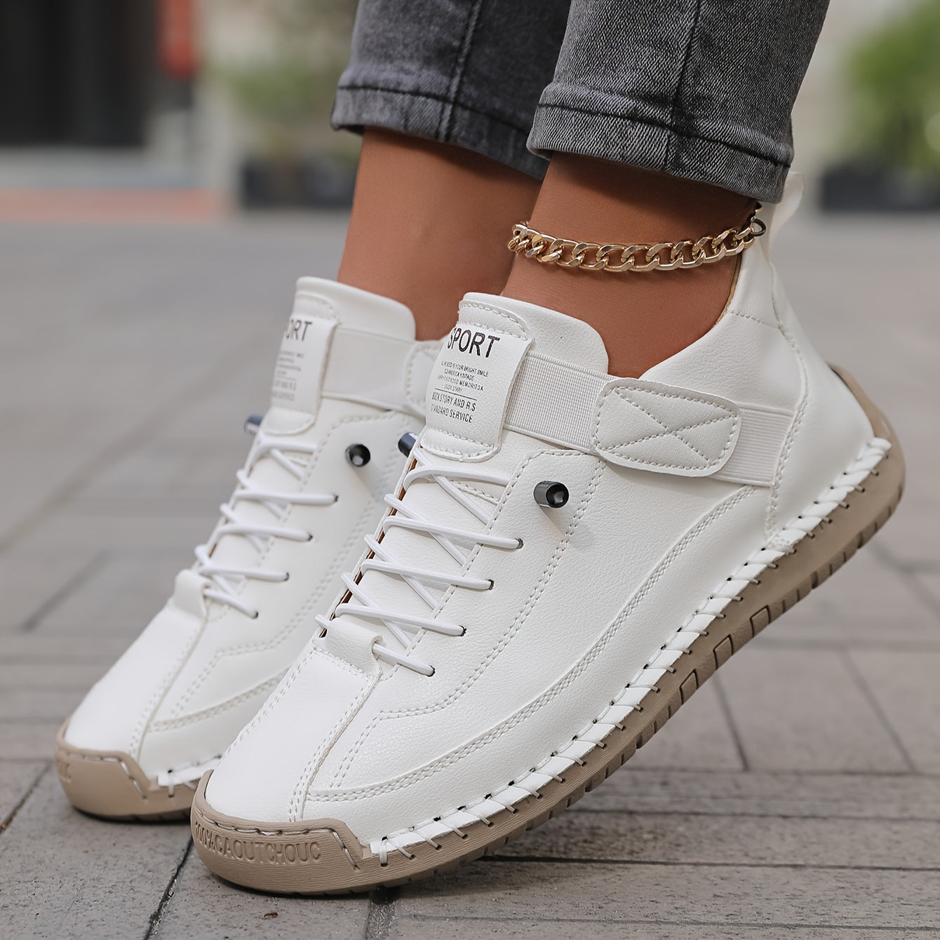 Ayollar uchun nafas oladigan tizzali sport poyafzali, yostiqlangan ichki qismi, sirpanmaydigan va bardoshli