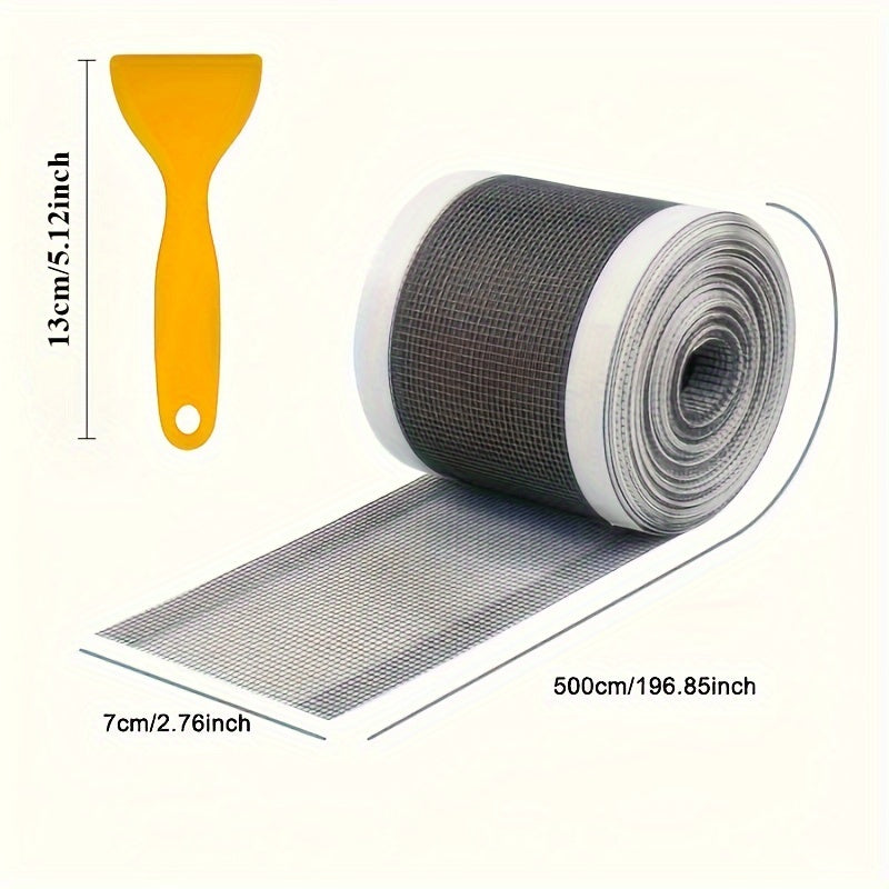 Self-Adhesive Shower Drain Hair Catcher 5m Roll Waterproof Mesh Strainer