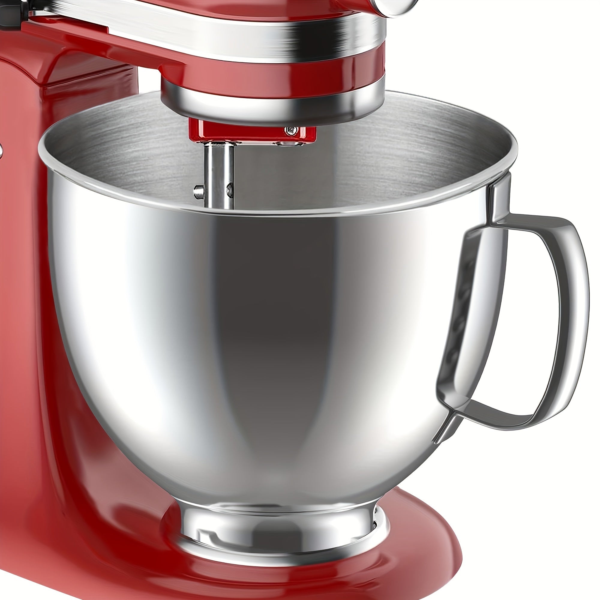 Qulay tutqichli mustahkam zanglamas po'latdan yasalgan aralashtirish idishi - KitchenAid 4.5-5QT qiyshiq boshli stend mikseri bilan mos keladi, mustahkam va tozalash oson, tortlar, non va shirinliklar pishirish uchun ideal.