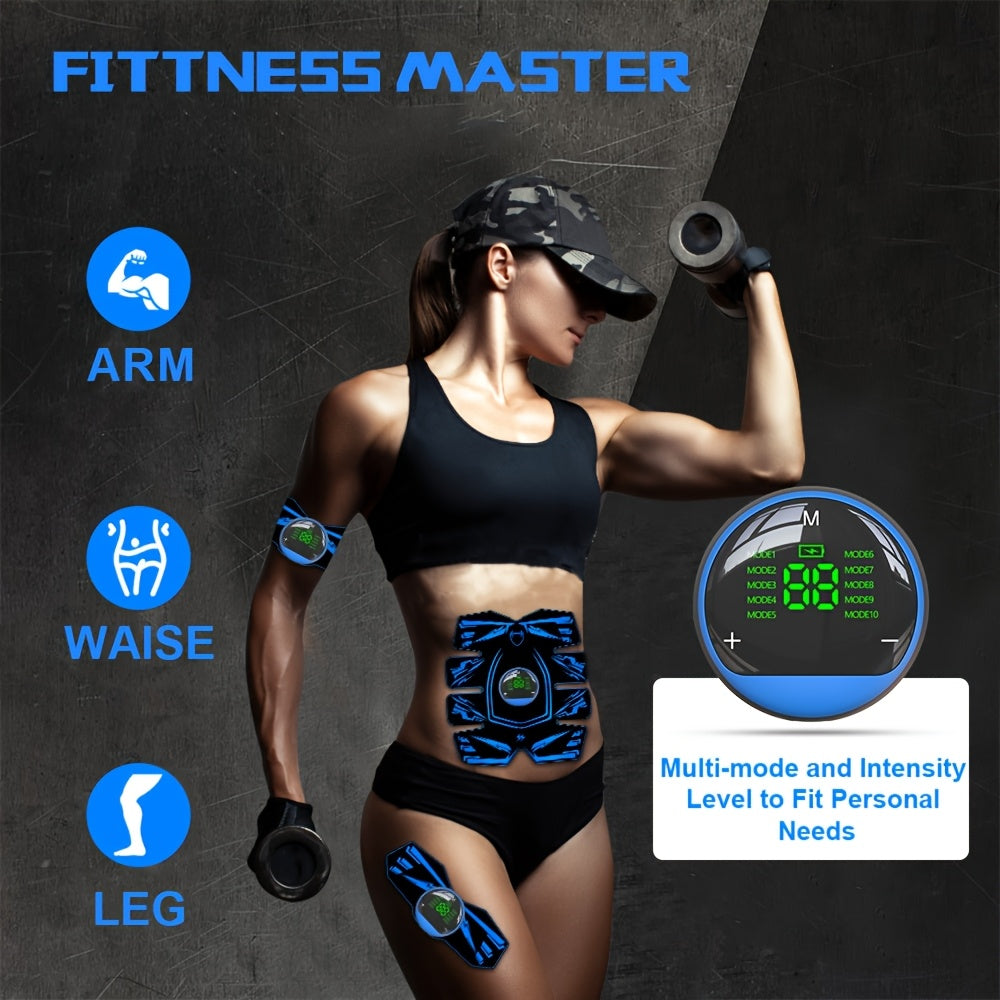 10-in-1 Muscle Massager with 29 Intensity Levels Rechargeable Lithium Battery for Arms Legs Back Waist