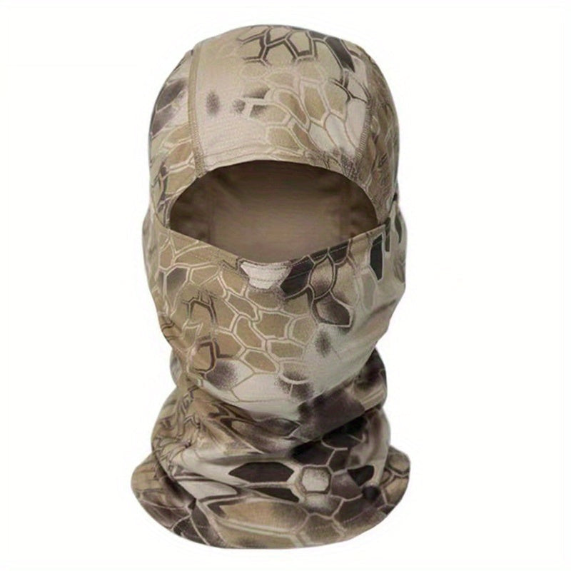 Adjustable Windproof UV Protection Hood with Balaclava Face Mask for Outdoor Use