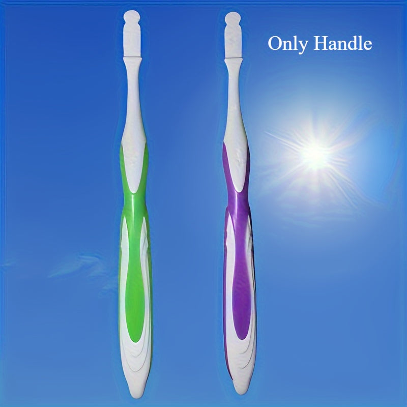 2PCS Soft Nano Manual Toothbrushes for Teeth Gums Deep Cleaning Oral Care