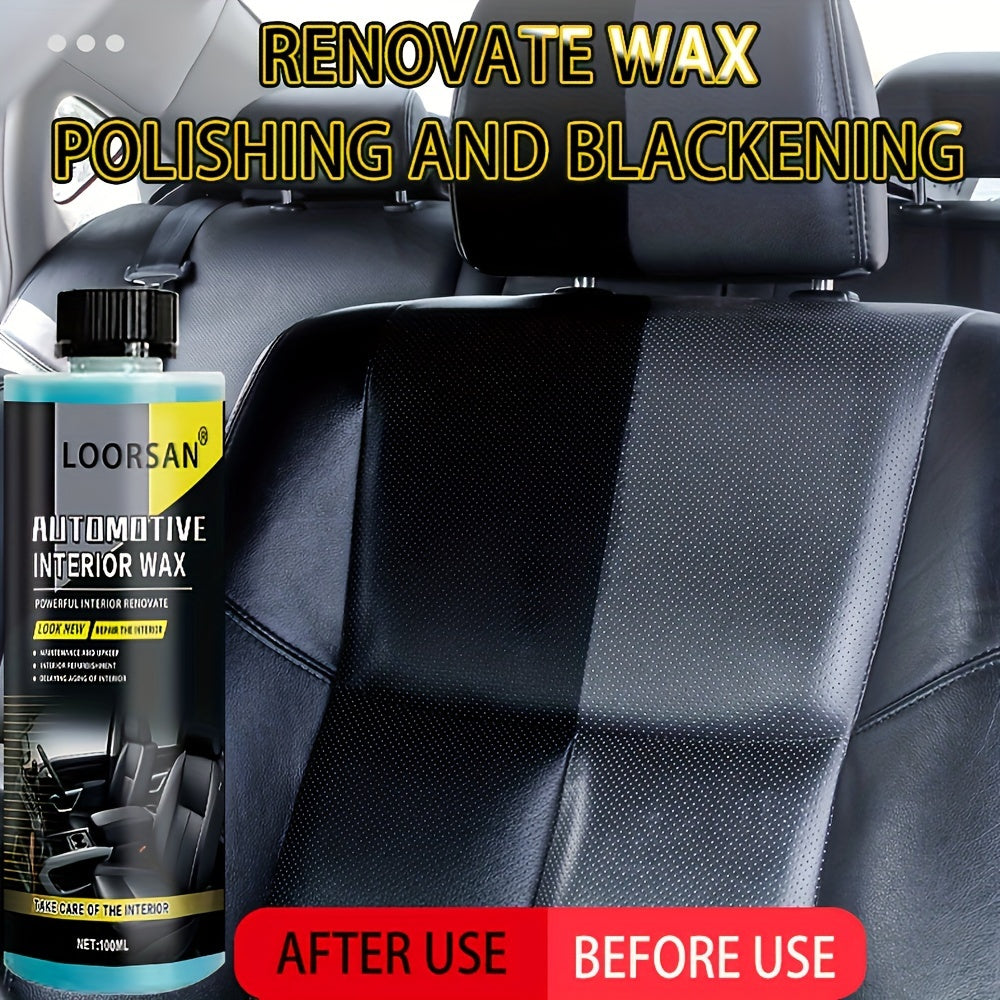 Auto Interior Restorer for Plastic and Faux Leather, Quick Polishing