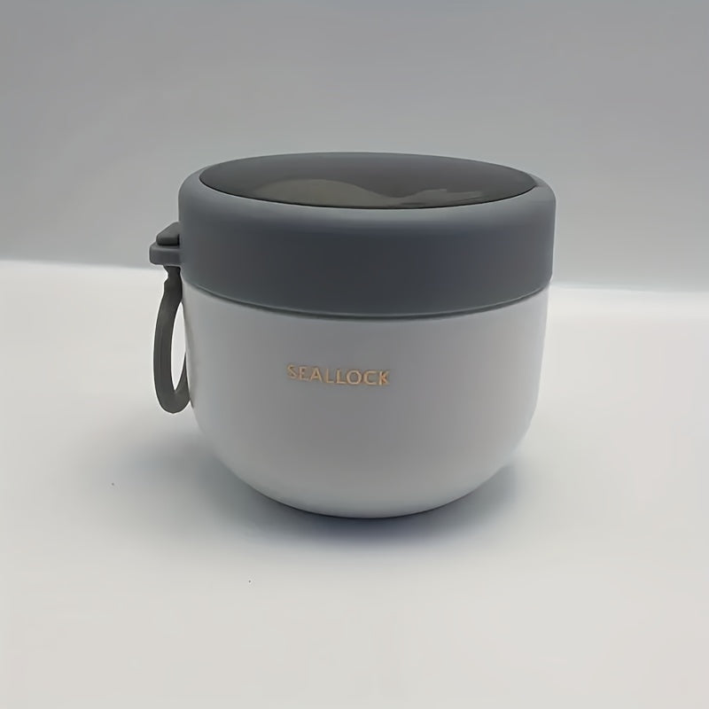 Fiambrera aislante de 600 ml de capacidad para trabajo o escuela, mantiene las comidas calientes