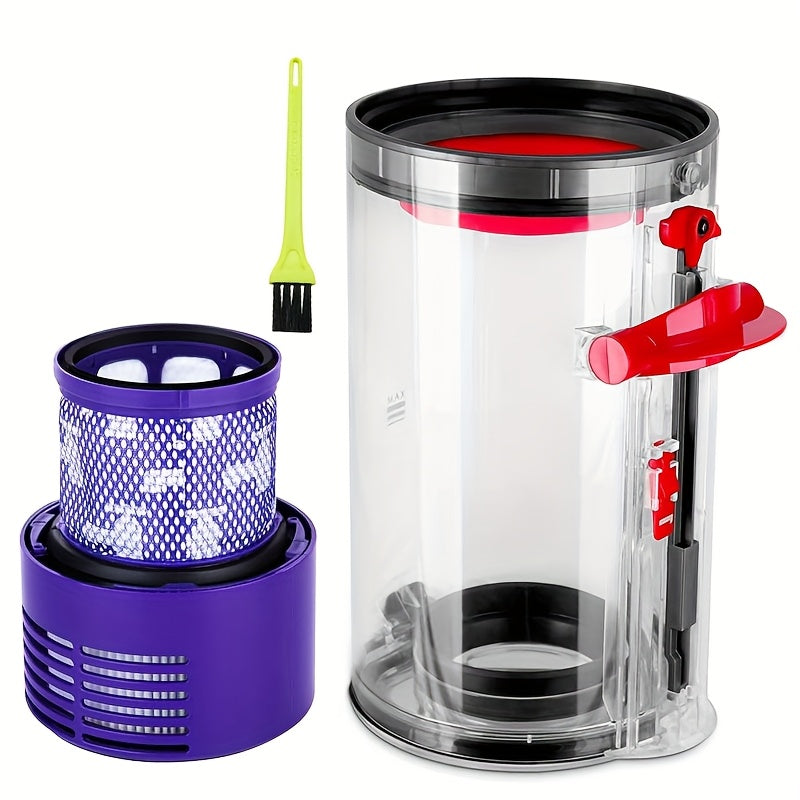 Replacement Dust Bin with Filter for V10 SV12 Vacuum Cleaner Transparent Large Canister Part 969509-01