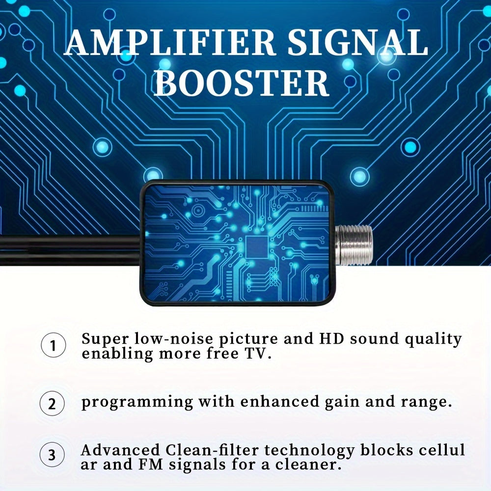 HD Digital TV Signal Booster 30dB Low Noise USB Powered for Smart and Cable TVs