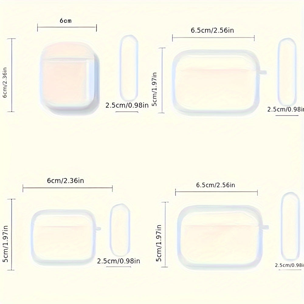 Funda de TPU 3D con lazo rosa para AirPods con protección a prueba de golpes y antiarañazos