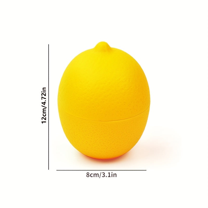 Juego de 2 recipientes de almacenamiento de alimentos de limón y cebolla, bandejas de plástico para congelar